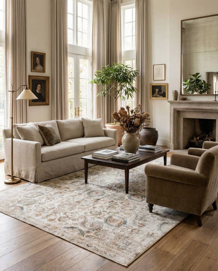 Detail image of 7' 1 x 10' Hand Knotted Ultra Vintage Persian Wool Rug