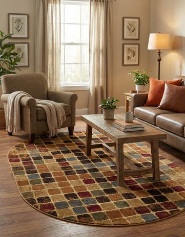 Cafe Oval Rug