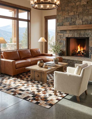 5' x 7' 10 Cowhide Rug