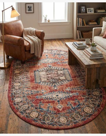 Terracotta Eden Oval Rug