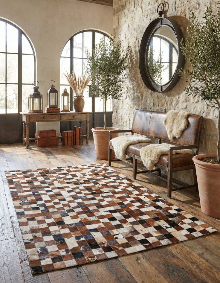 Detail image of  5' x 7' 10 Cowhide Rug