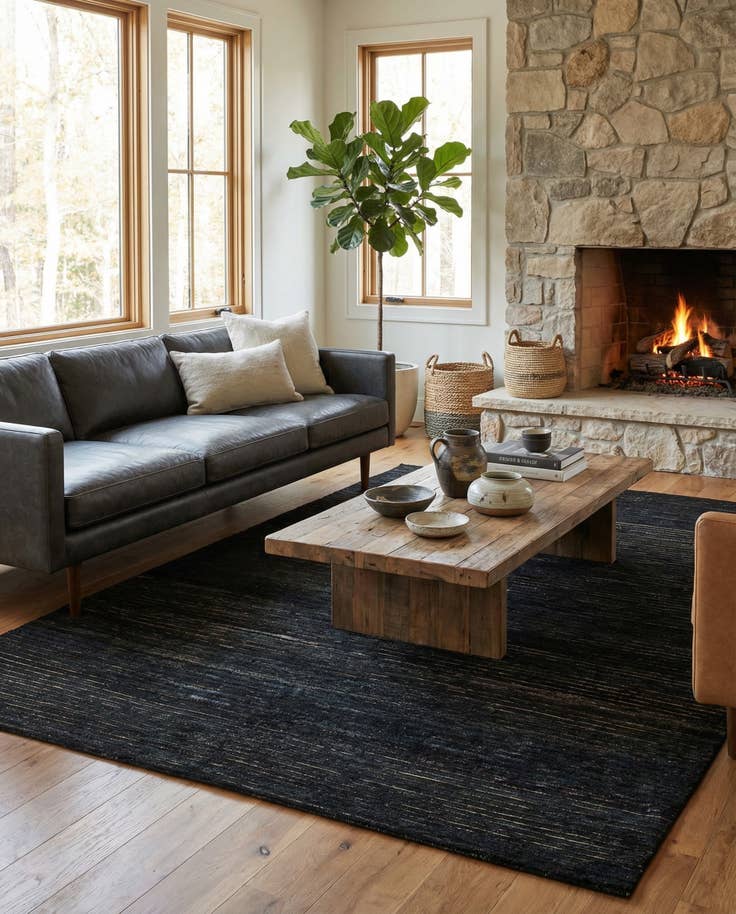 Detail image of 5' 6 x 8' Hand Knotted Kashkuli Gabbeh Oriental Wool Rug