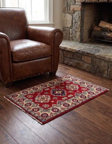 2' x 3' Hand Knotted Kazak Rug
