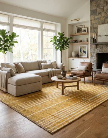 5' 9 x 8' Hand Knotted Darya Wool Rug
