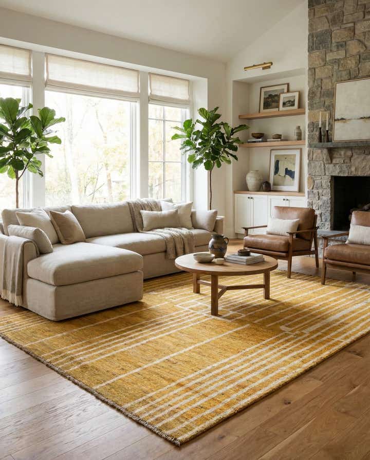 5' 9 x 8' Hand Knotted Darya Wool Rug