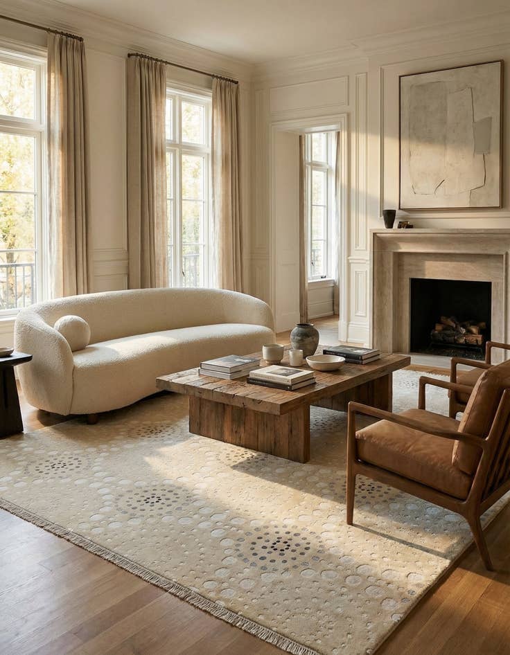 Detail image of 8' 2 x 11' 8  Hand Knotted Darya Wool Rug