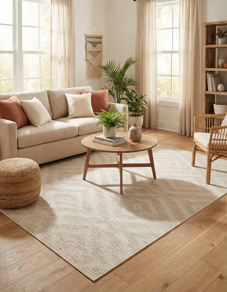 Detail image of 5' x 8' Easy-Clean Sabrina Soto Indoor / Outdoor Rug