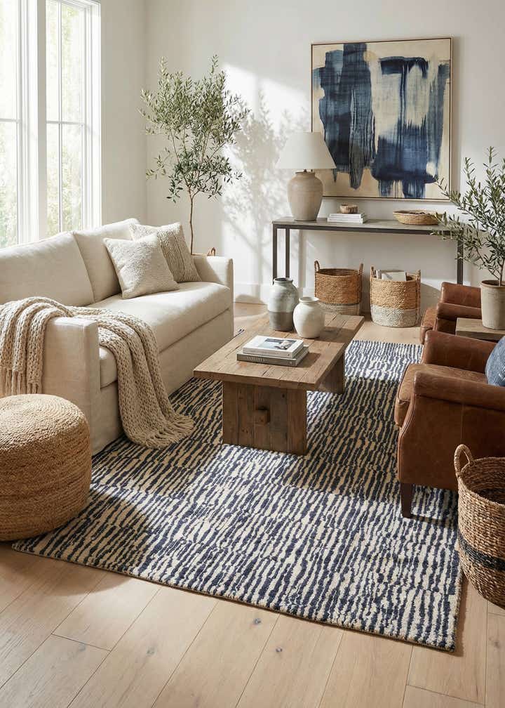 5' x 7' 9 Hand Knotted Darya Wool Rug
