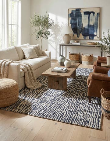 5' x 7' 9 Hand Knotted Darya Wool Rug