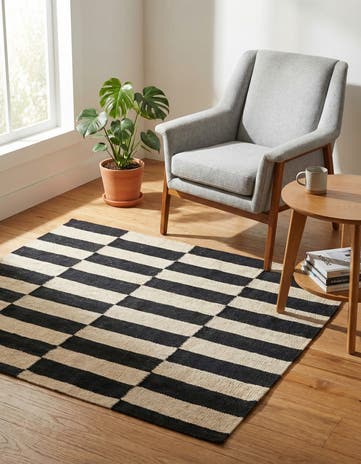 2' 6 x 4' Hand Woven Kilim Modern Wool Rug