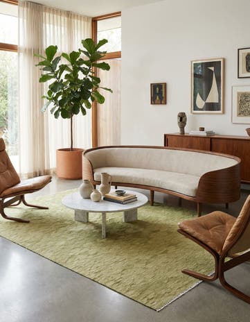 6' 7 x 9' 8 Hand Woven Kilim Modern Wool Rug