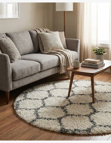 5' x 5' Lagom Shag Round Rug