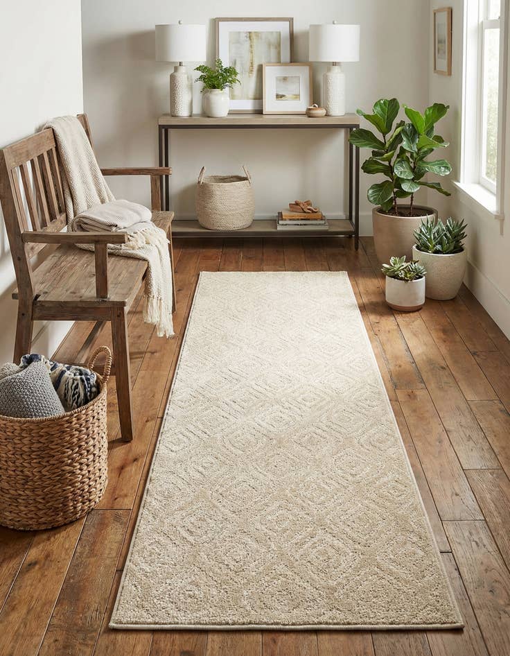 Detail image of 2' x 6' Easy-Clean Sabrina Soto Indoor / Outdoor Runner Rug