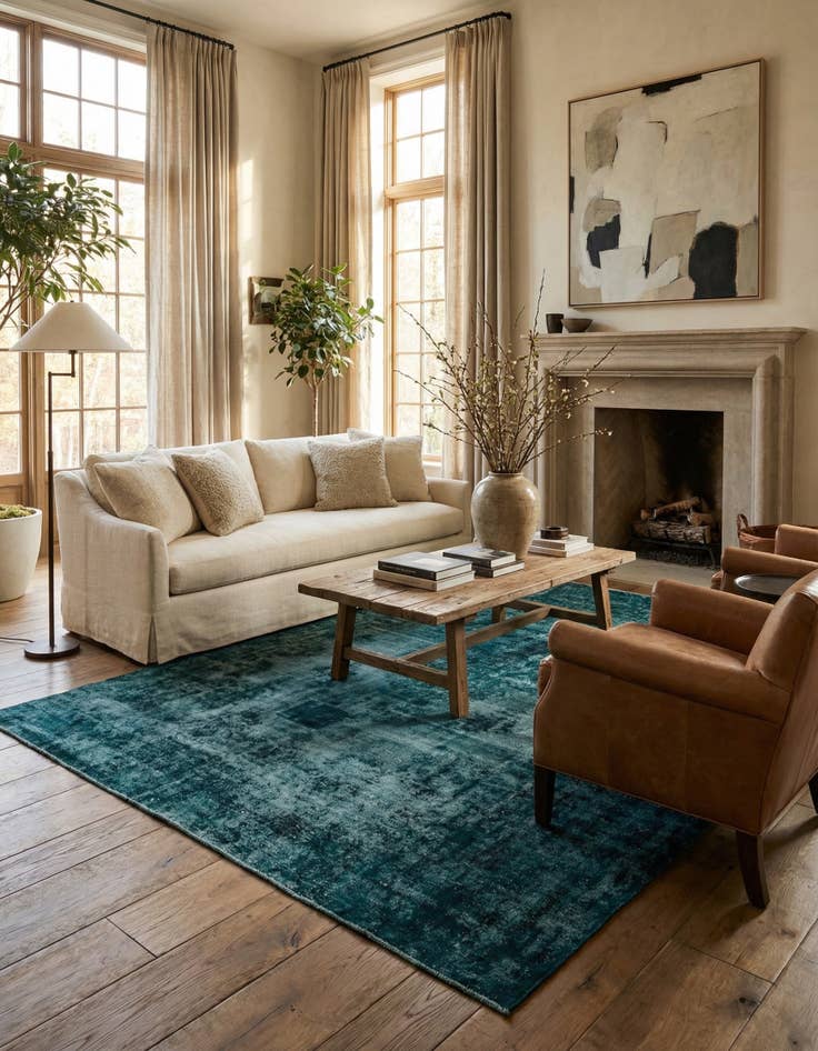 Detail image of 8' 9 x 13' 1  Hand Knotted Ultra Vintage Persian Wool Rug