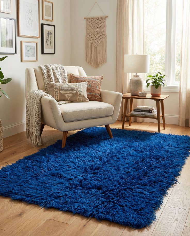 Detail image of 3' x 5' 2 Hand Knotted Moroccan Wool Rug