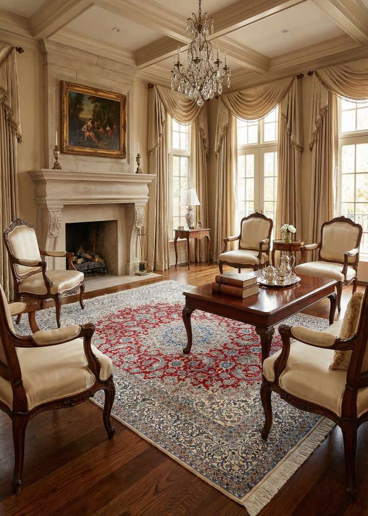 7' 1 x 10' 2 Hand Knotted Nain Rug