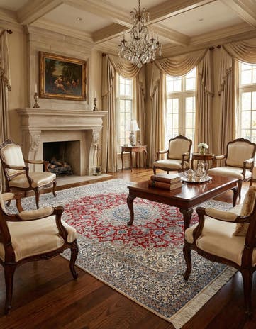 7' 1 x 10' 2 Hand Knotted Nain Rug