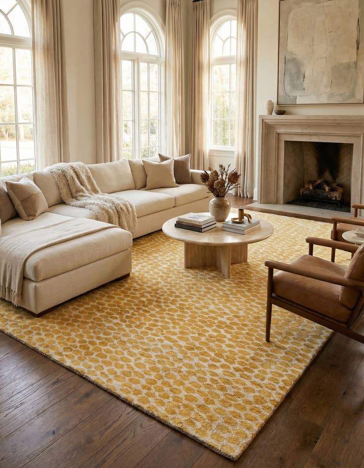 Detail image of  9' x 11' 10  Hand Knotted Darya Wool Rug