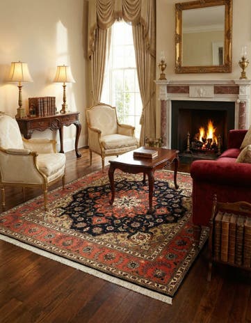 6' 8 x 6' 8 Tabriz Square Rug