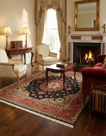 6' 8 x 6' 8 Tabriz Square Rug