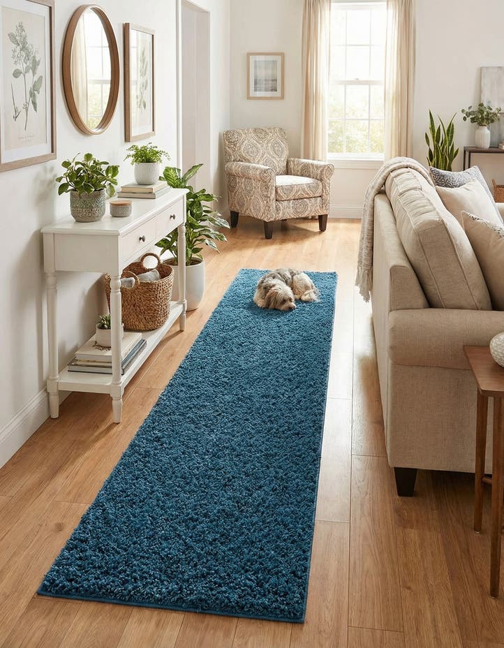 2' 6 x 16' 5 Comfort Solid Shag Runn...