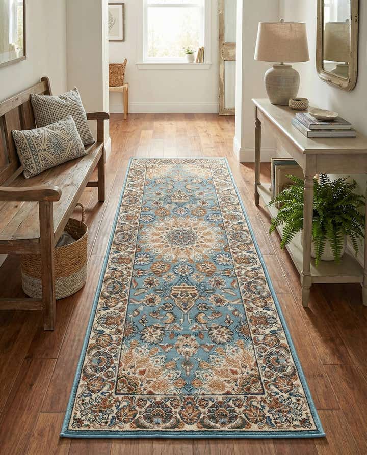 2' x 6' 1 Easy-Clean Traditional Indoor / Outdoor Runner Rug