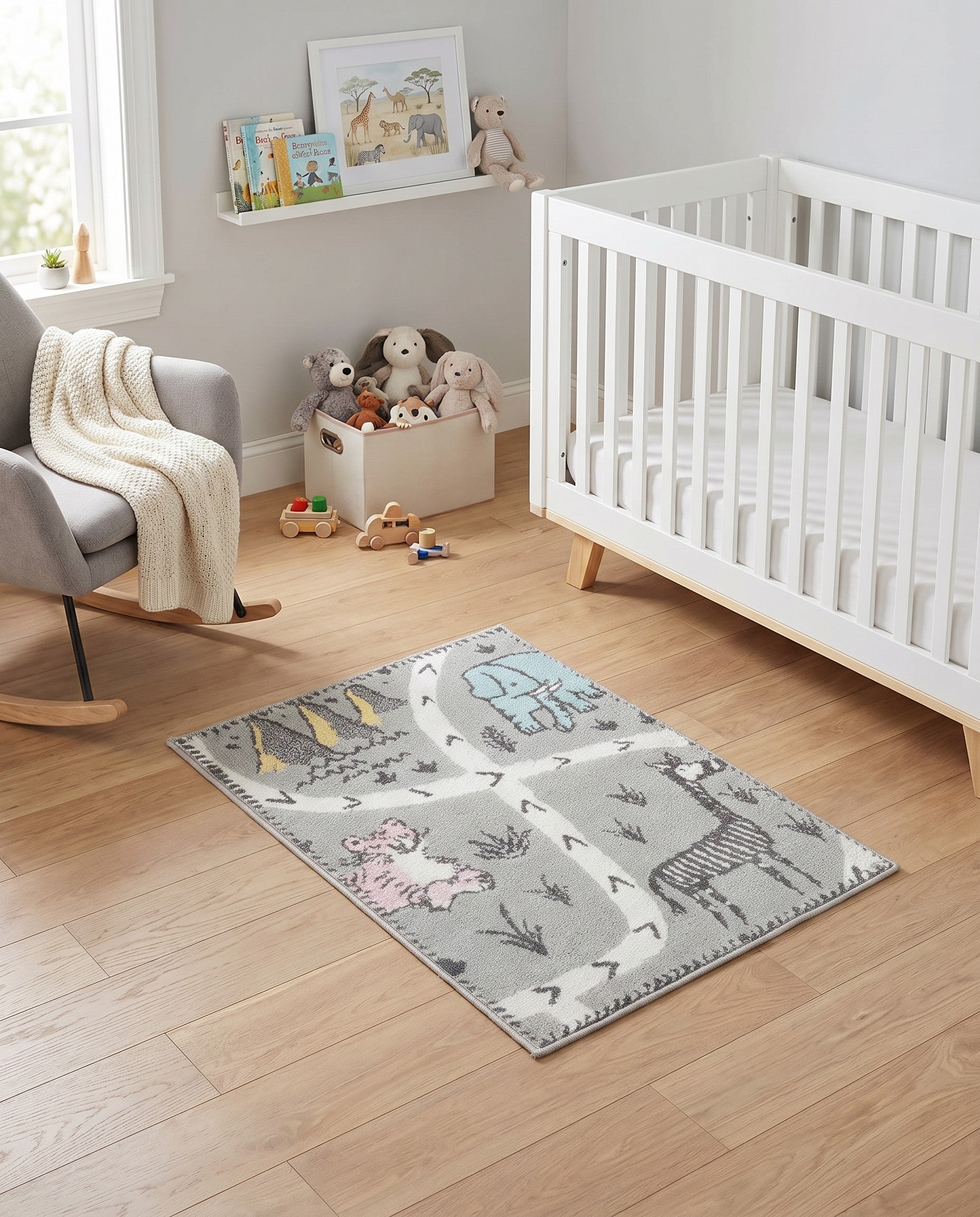 2' 2 x 3' Animals Whimsy Kids Rug