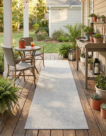 2' 7 x 10' Easy-Clean Sabrina Soto Indoor / Outdoor Runner Rug
