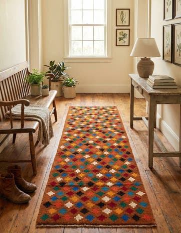 2' 9 x 9' 8 Hand Knotted Balouch Wool Runner Rug