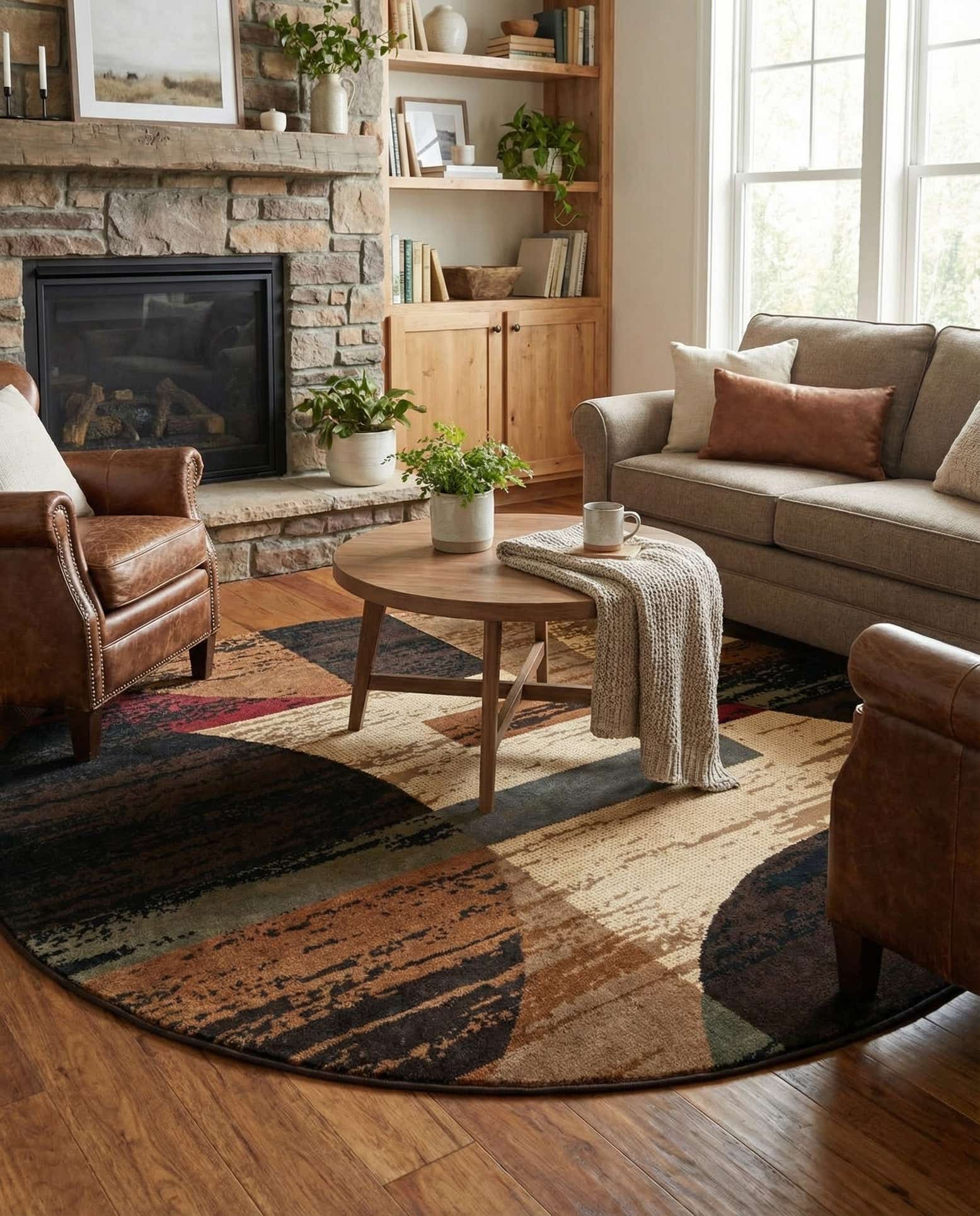 6' x 6' Cafe Round Rug