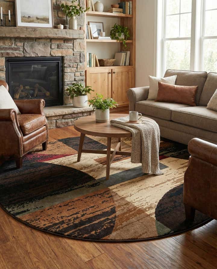 6' x 6' Cafe Round Rug