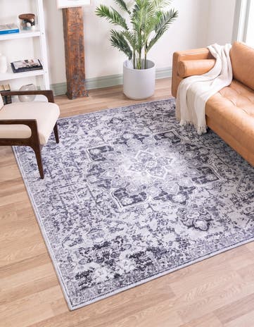 7' 3 x 7' 3 Washable Francesca Square Rug