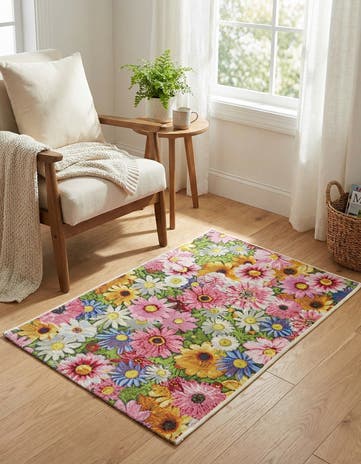 2' x 3' Easy-Clean Botanical Indoor / Outdoor Rug