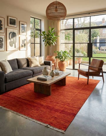 6' 10 x 10' Hand Woven Kilim Modern Wool Rug