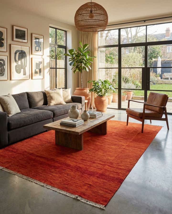 6' 10 x 10' Hand Woven Kilim Modern Wool Rug