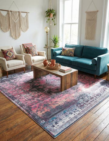 10' 6 x 10' 6 Washable Francesca Square Rug