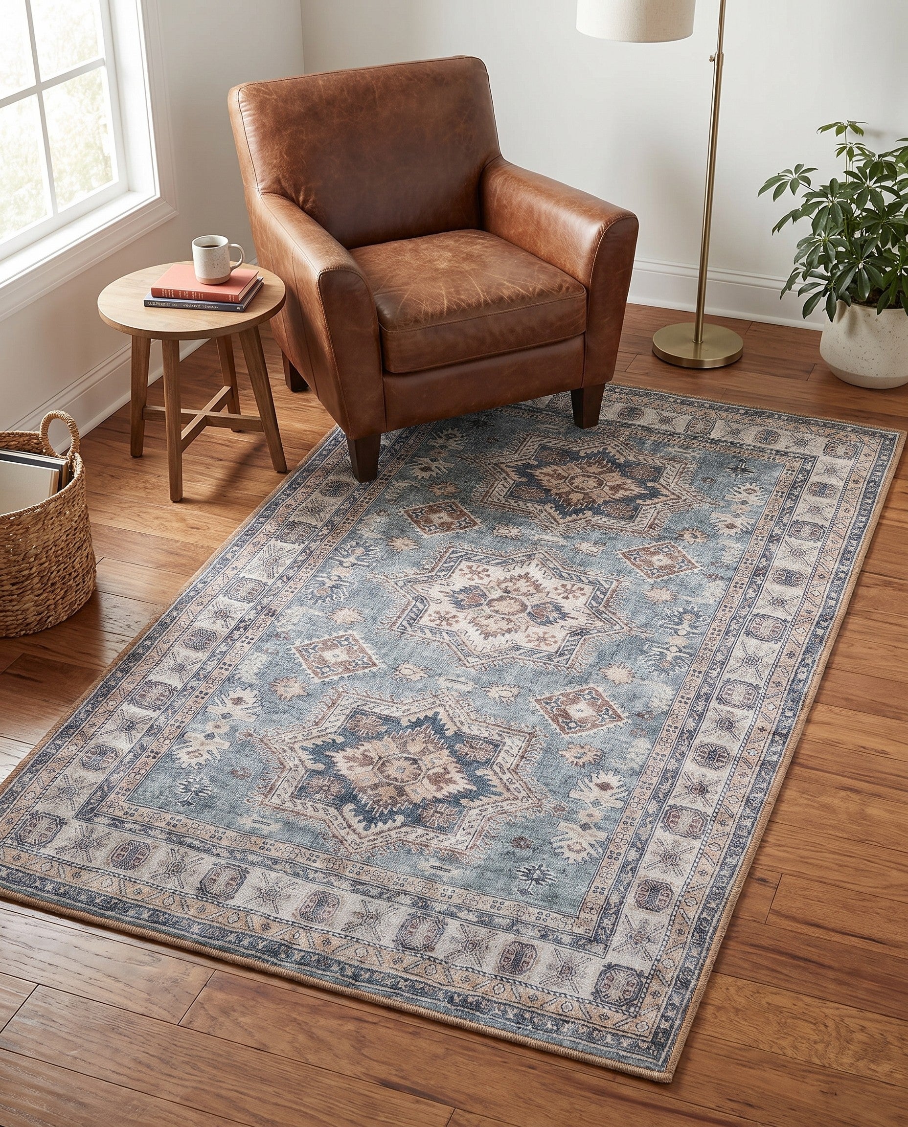 3' 6 x 5' 6 Washable Timeless Rug