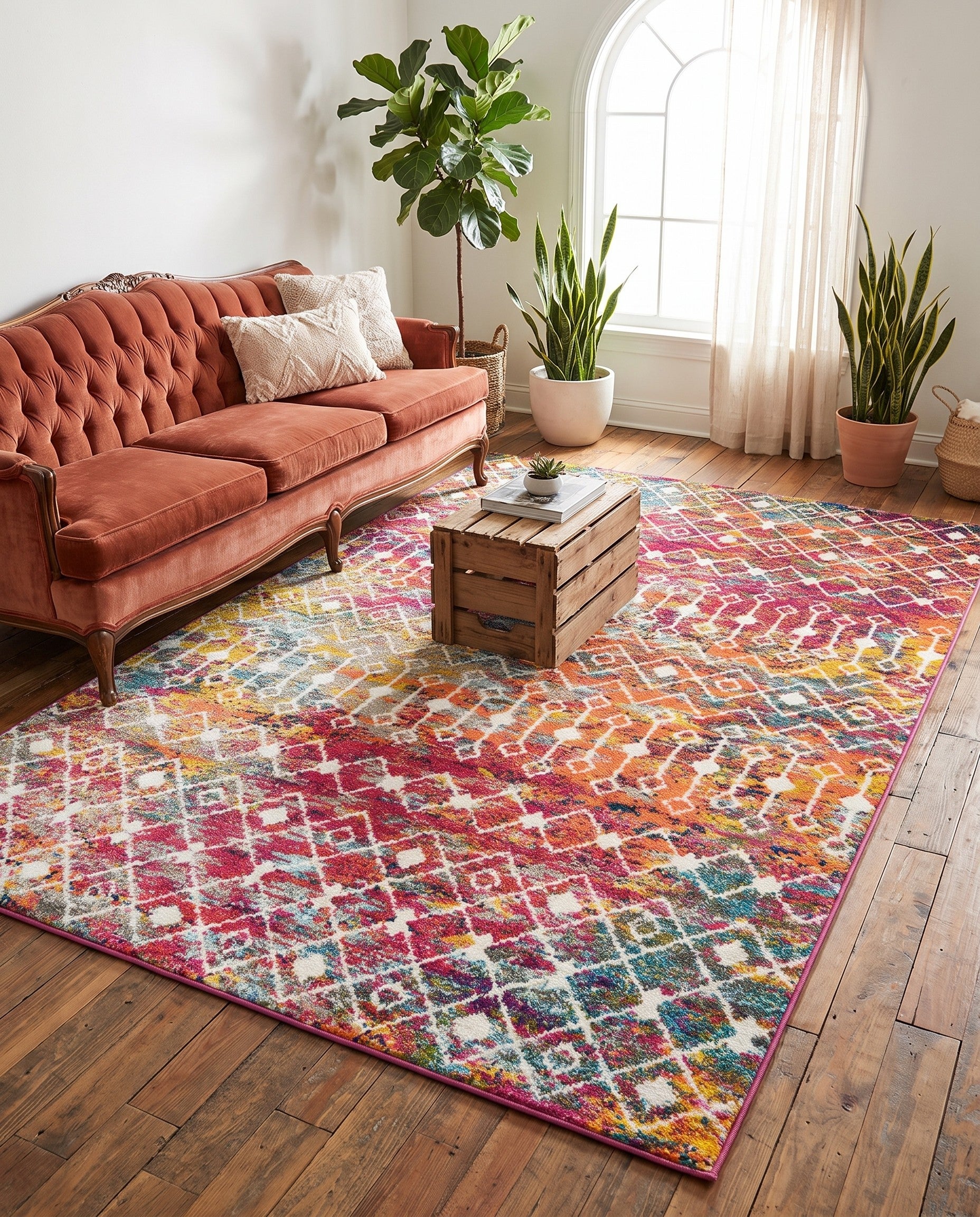6' x 9' Moroccan Trellis Rug
