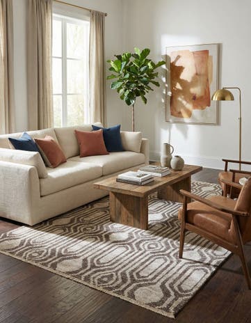 4' 9 x 8' Hand Knotted Darya Rug