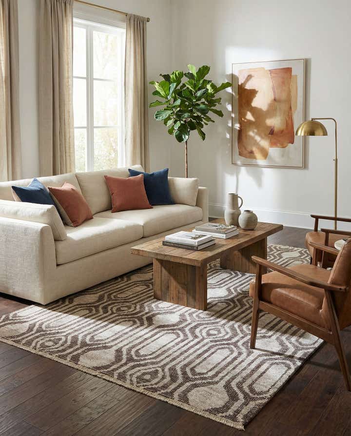 4' 9 x 8' Hand Knotted Darya Rug