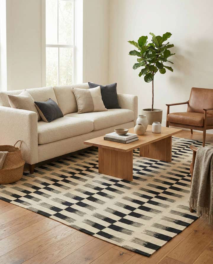 6' x 8' Hand Woven Kilim Modern Wool Rug