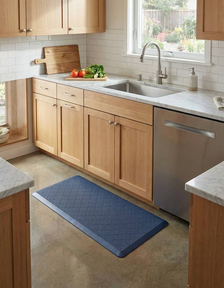 Detail image of  2' x 5' Solid Trellis Anti-Fatigue Comfort Mat