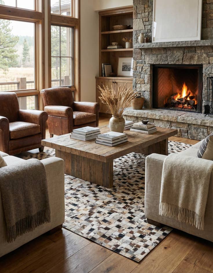 Detail image of  5' x 8' Cowhide Rug