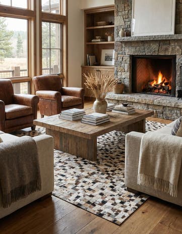 5' x 8' Cowhide Rug