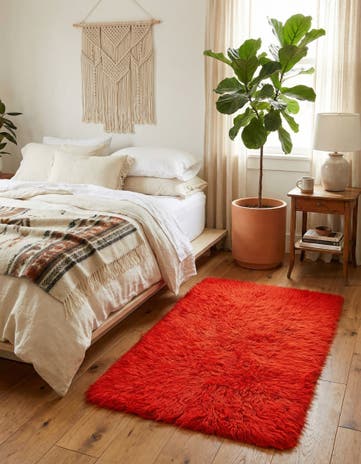 2' 2 x 3' 10 Hand Knotted Moroccan Wool Rug