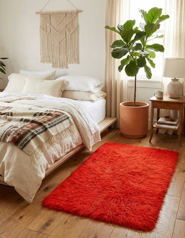 2' 2 x 3' 10 Hand Knotted Moroccan Wool Rug