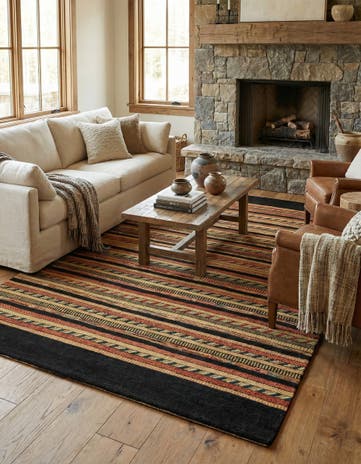 5' 8 x 8' 2 Hand Knotted Kashkuli Gabbeh Oriental Wool Rug
