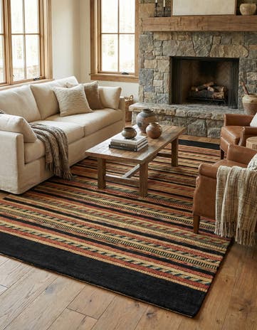 5' 8 x 8' 2 Hand Knotted Kashkuli Gabbeh Oriental Wool Rug