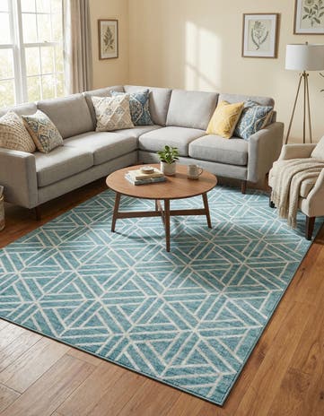 7' x 10' Lattice Trellis Rug