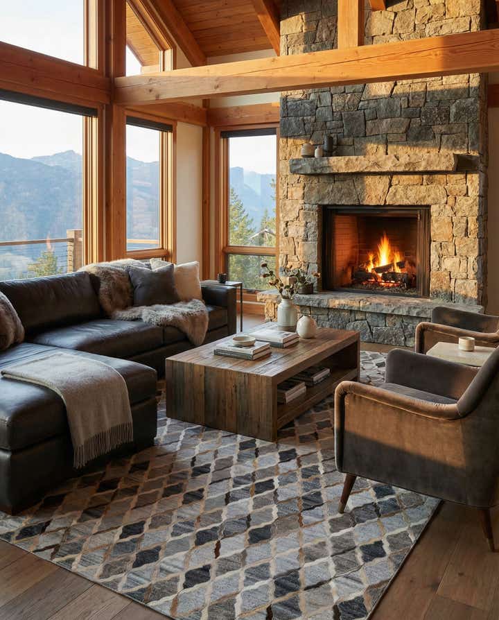 8' x 9' 10 Cowhide - Patchwork Rug